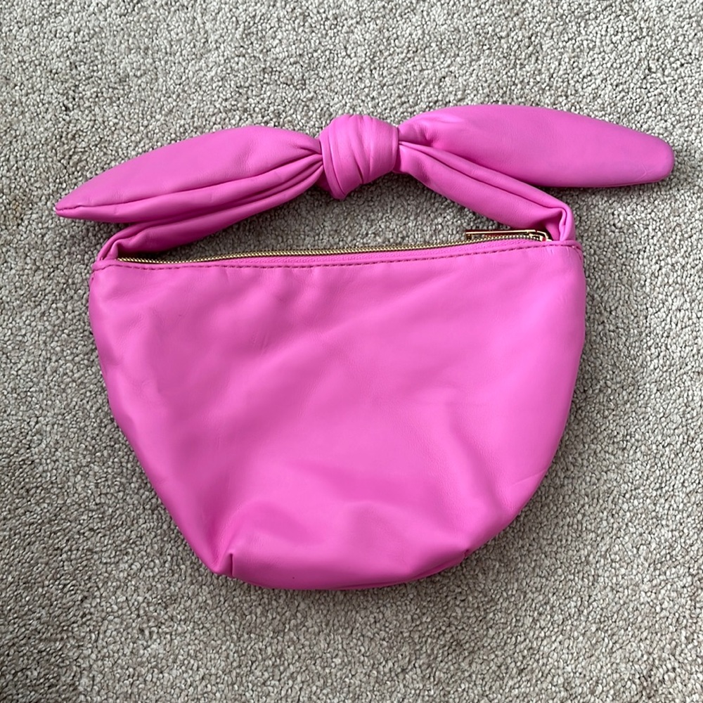 ASOS bright pink purse